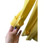 Ny Collection  Sunshine Yellow Lightweight Long Sleeve Cardigan w/ Attached Top M Photo 3