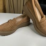 Naturalizer Soul Joyla Platform Loafers Tan Faux Suede Slip On Shoes 7M Brown Size 7 Photo 4