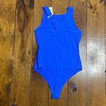 Aerie NWT Smoothez blue high neck bodysuit M Photo 2