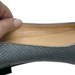 AGL Mimosa Snake Embossed Ballet Flat in Blue Grey Size 9.5 Photo 2