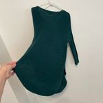 EXPRESS  Strappy Circle Hem Tunic Sweater Solid Teal Green Blue 3/4 Sleeve Winter Photo 14