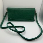 American darling HTF Rare Green  Womens Leather Removable Strap Crossbody Wallet Photo 0
