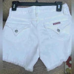 Hudson Jeans Hudson Amber Fray Hem Short White Denim High Rise Cutoff Shorts NWT Size 24 Photo 1