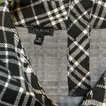 Talbots black and white checkered plaid full dress Photo 1