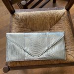 Urban Expression Urban Expressions Alligator Clutch Silver Photo 0