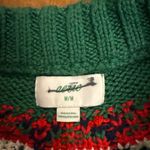 Aerie Fair Isle YOKE SKI- Jumper green multicolored size large Photo 7