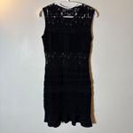 Roberto Cavalli Black Lace Pattern Sleeveless Mini Dress Size 40 (US 4) Photo 3