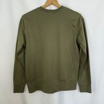 New Balance ‎ Olive Green Crewneck Sweatshirt Athletic Pullover Womens Medium Photo 3