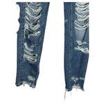 American Eagle Jeans Womens 0 Mom Jean Destroyed Distressed Mid Rise Skinny Blue Photo 5