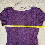 Alex Evenings  Evelyn Rosette‎ Lace Gown Eggplant Purple 8 Photo 7