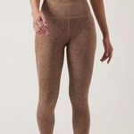 Athleta Salutation Stash 7/8 Tight Size XS Shanti Animal Beige #657536 Photo 0