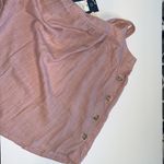 Universal Threads NWT  tank top mauve pink square neckline button accents XS Photo 8