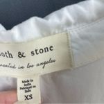 Anthropologie  Cloth & Stone Short Sleeve White Button Down Pocket Shirt Dress Photo 5