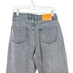 Princess Polly Zaiden Straight Leg High Rise Washed Black Denim Jeans US 6 Photo 9