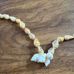 Shell Necklace With‎ Flower Details, Tropical Vacation Beachy Summer Style 30" Tan Photo 7