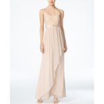 Adrianna Papell Beaded Lace and Chiffon A-Line Evening Gown Cream Size 6 Dress Photo 11