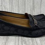 Coach Womens Size 8.5  Olive Signature Loafers Black Grey Photo 0