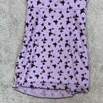 Lillie & Mia Women’s Velvet Butterfly Mini Dress Baby Doll Sleeveless Purple 8 Photo 8