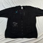 Torrid LoveSick - Cable Button Front Raglan Embroidered Cardigan Photo 3