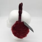 Herve Benard Faux Fur Earmuffs Antlers OS Winter Après Ski Festive Reindeer Red Photo 1