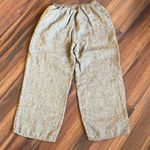 Flax  100% Linen Straight Wide Leg Pants with Pockets Photo 6