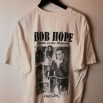 Vintage Y2K Bob Hope Thanks For The Memories T Shirt White XL Extra Large Solid Photo 8