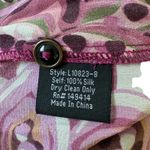 Johnny Was Silk Shirt Pink Floral Photo 7