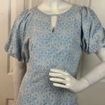 MARBLE Blue and White Floral Mini Dress Size Medium Photo 8
