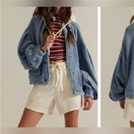 Free People NWOT  We The Free Cute In This Cardi - dusty blue - Small *IR* Photo 3
