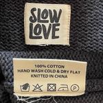 Slow Love Old Skool Cotton Knit Tank Top Charcoal Size 2 EUC Gray Size L Photo 3