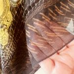 Versace  SCARF MODAL CASHMERE SIGNATURE BAROQUE MEDUSA BLACK/GOLD/BROWN/WHITE Photo 8