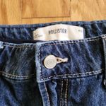 Hollister Denim Mini Skirt Womens Size 14 Blue Raw Hem Five Pocket Casual Chic Photo 2