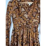 Altuzarra Brown Snake Print Python Long Sleeve Dress Sz 4 Photo 4