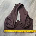 Expreso Brown Club Top Elastic Cross Back Deep Plunge 6 Photo 7