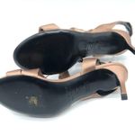 via spiga Jett Sandals Heels Strappy Satin Slip On Brown Open Toe Size 6.5 Photo 6