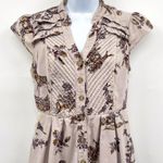 Anthropologie RARE Maeve Southward Stop Dress Deer Woodland Birds Animal Print 6 Photo 7