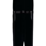 Rag and Bone  Women’s Size 6 Black Lambskin Trimmed Waist Tuxedo Open Back Jumpsuit Photo 2