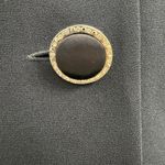 Vintage Rimini Black Short Sleeve Blazer Skirt Suit Professional Jacket Size 4 Photo 6