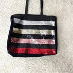 Victoria's Secret Black Sequin Tote Bag Photo 1
