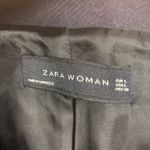 ZARA  double breasted wool blend coat navy blue sz L Photo 8