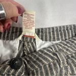 Sundance  Linen Blend Pants Womens 2 Beige Black Striped Wide Leg Trousers Photo 7