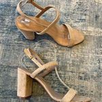 BP Lula Slingback Block Heel Suede Leather Sandal Blush Size 9.5 Photo 0