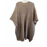 Aerie Cardigan Sweater Women Size OS Oatmeal Oversize Photo 3