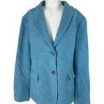Talbots  Blue Wool Blend Blazer Photo 0
