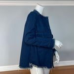 ZARA Denim Navy Blue Jacket Small Photo 2