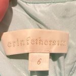 ERIN FETHERSTON LIGHT GREEN BROCADE COTTON STRAPLESS LINED DRESS 6 Photo 5