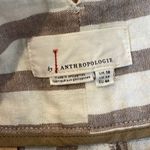 Anthropologie By linen blend striped tapered pant with buckle loop waist 12 Photo 6