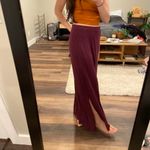 Loft Vintage y2k The  burgundy jersey maxi skirt Photo 3