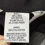 Ann Taylor  Loft Dress Women's Size 10 Gray Linen Metallic Sheath Grecian Sparkly Photo 4