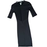 H&M  women’s extra small Black mini dress half sleeves, bodycon tight sexy dress Photo 6
